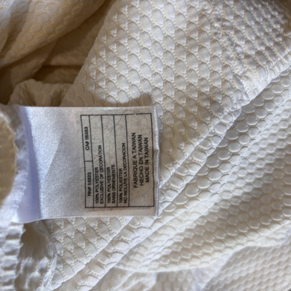Nike White Dri Fit Golf Shirt M Zip RN 56323 - Picture 7 of 8